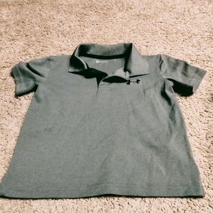 Under Armour boy gray polo